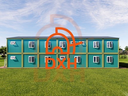 Dormitório modular de 2 andares na Guiana
